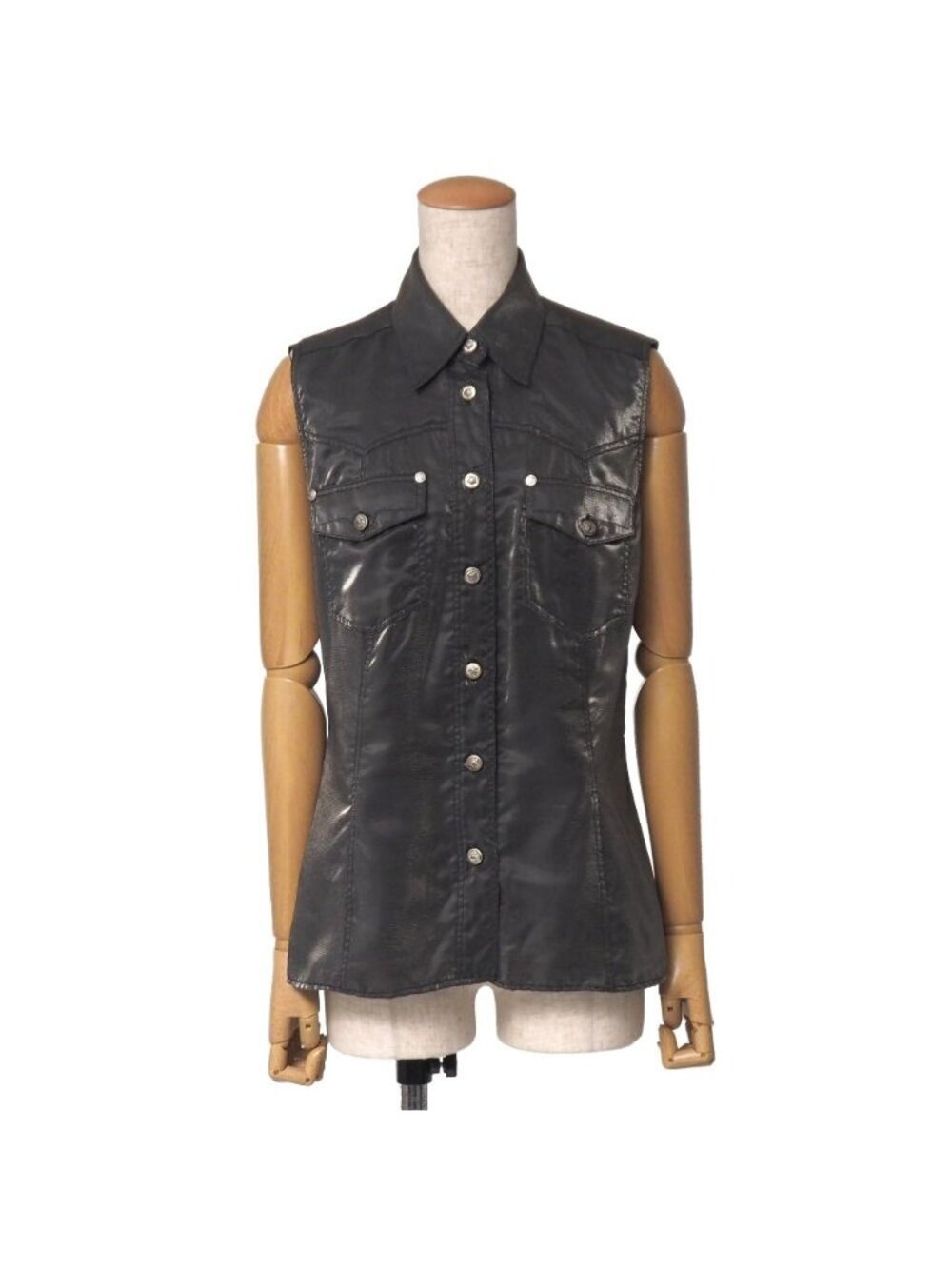 Versace Vintage Vest Medusa Button Gilet XS
